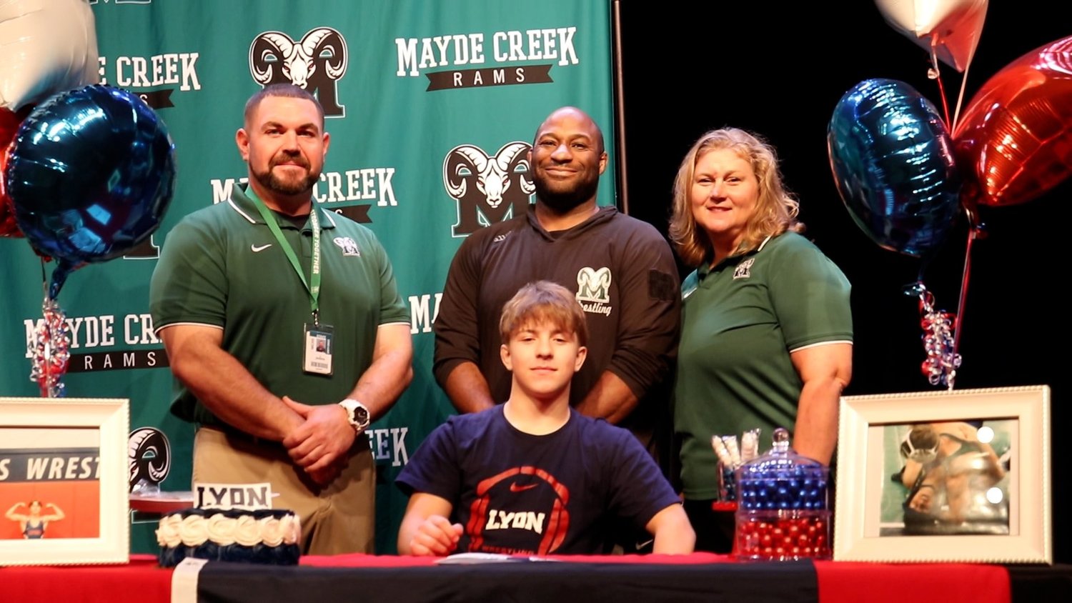 Mayde Creek’s Ty Ferguson signed to wrestle at Lyons College.